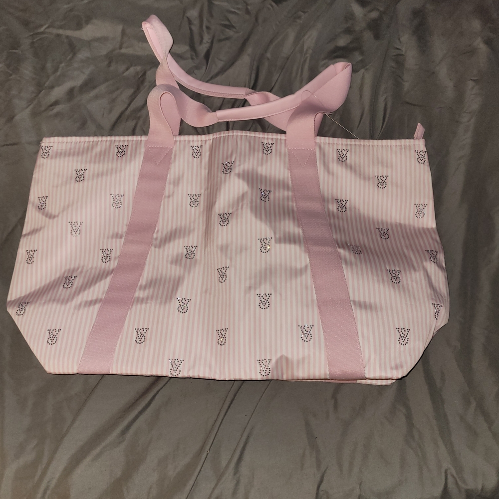 Victoria's Secret Pink Striped Tote